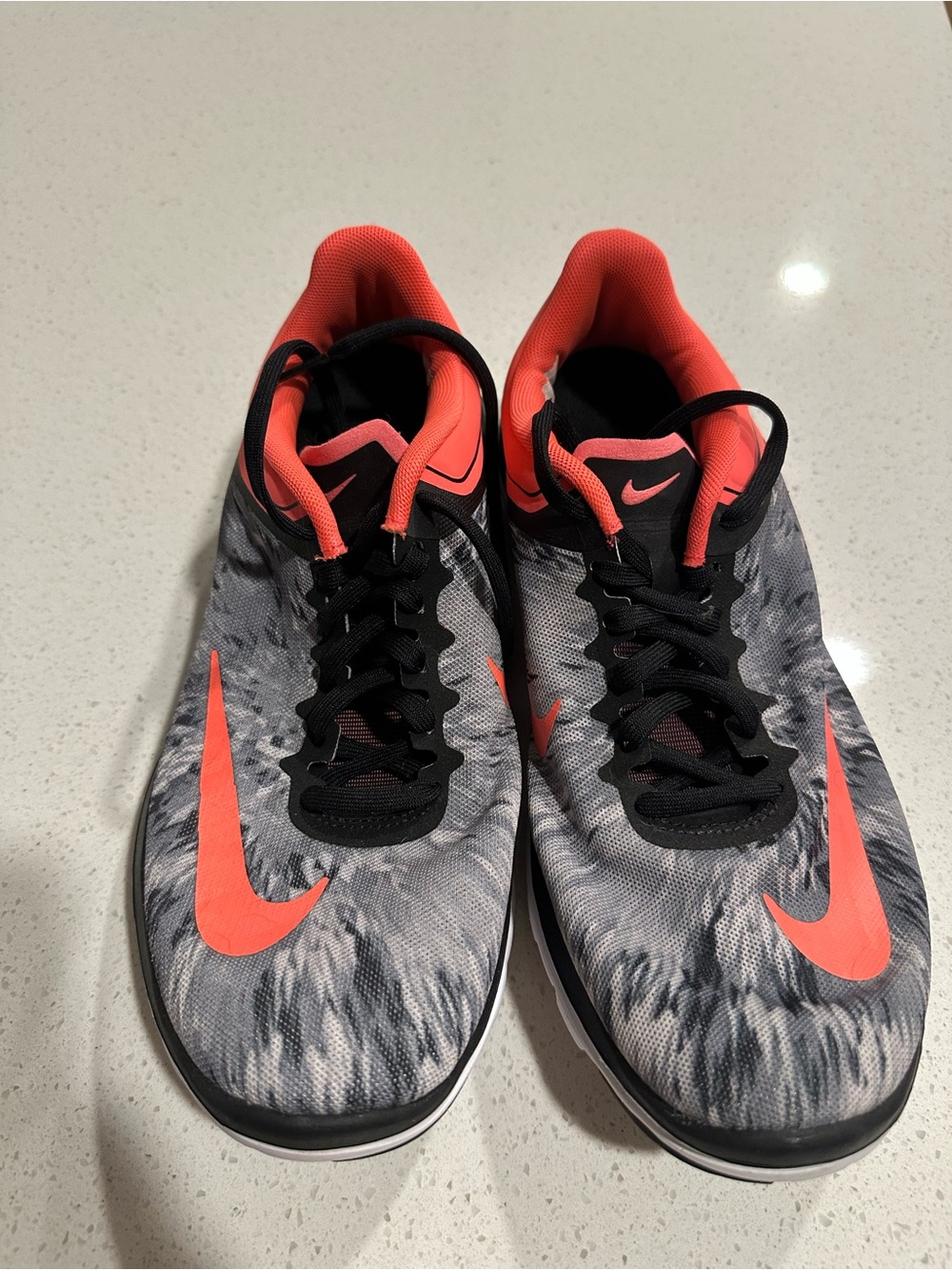 Nike Gray & Coral Athletic Sneakers